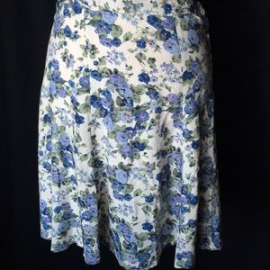 Ultra Pink Floral A-Line Skirt